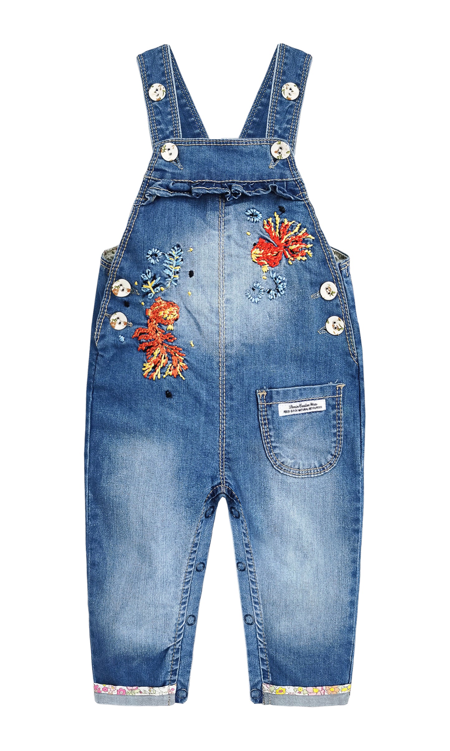 Baby Embroidered Fashion Infant Jeans Overalls