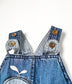 Baby Cute Whale Embroidered Jeans Overalls