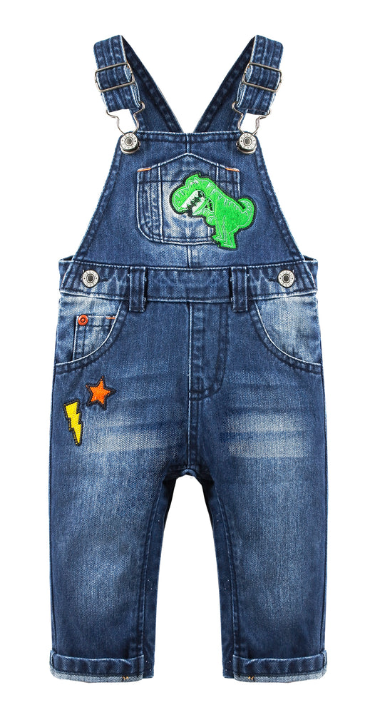 Toddler Denim Overalls Embroidered Jeans Pants