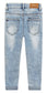 Slim Ripped Holes Pink Sequin Stars Girls Jeans
