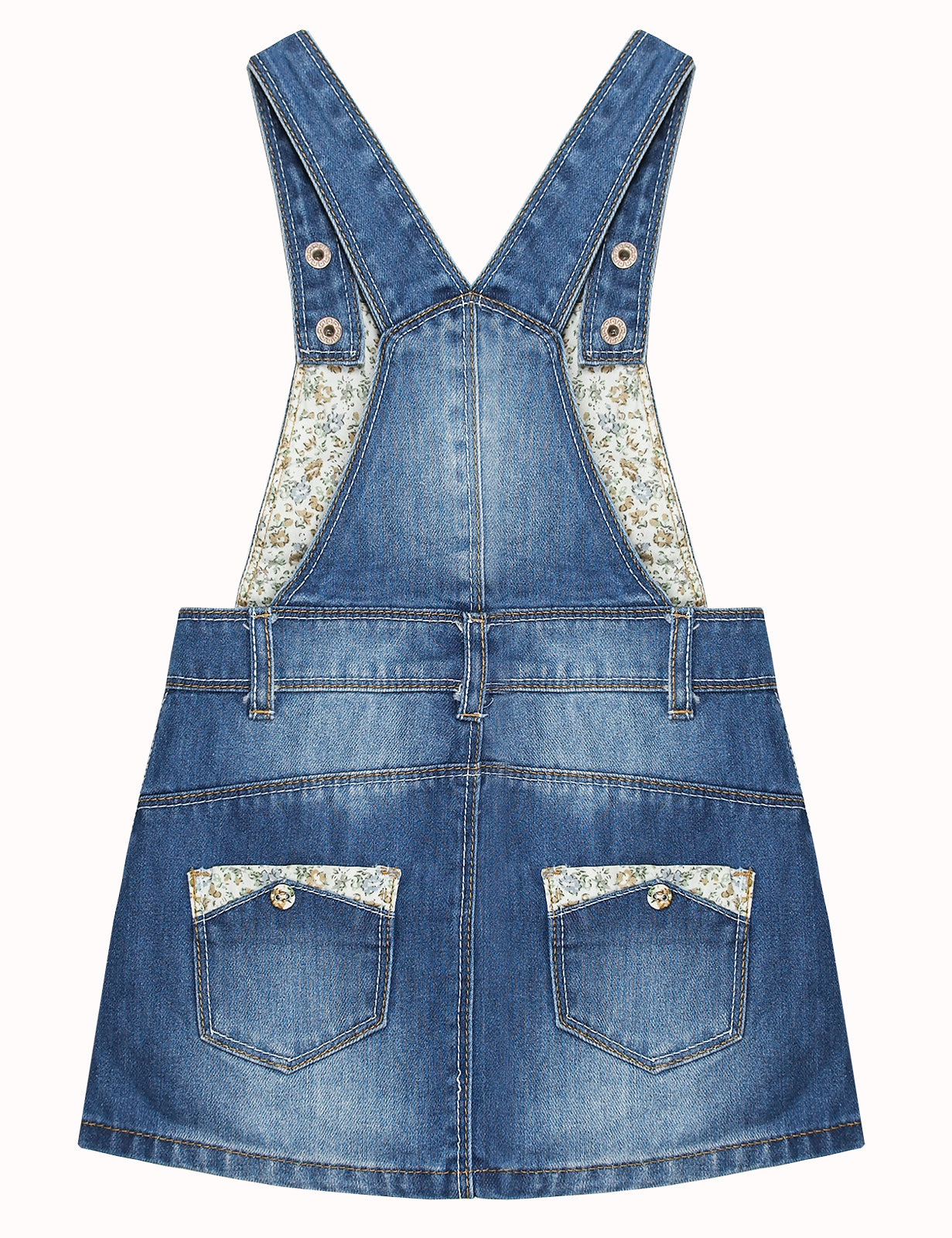 Baby Little Girls Jean Overall Dress