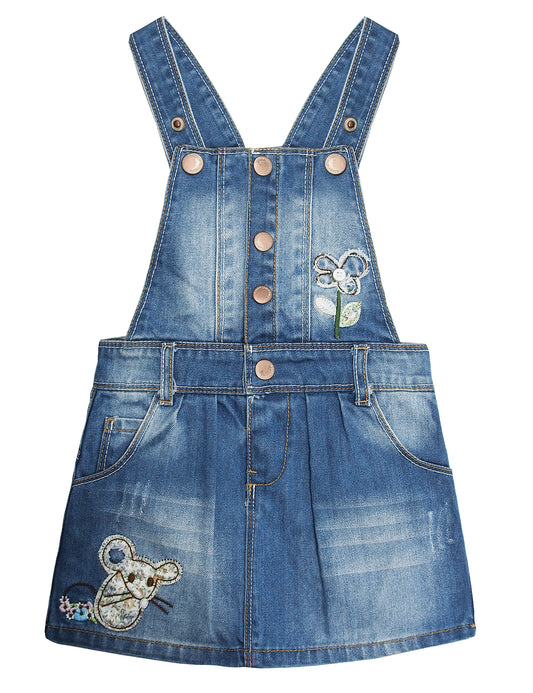 Baby Little Girls Jean Overall Dress