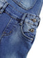 Boy Girl Overall Large Pockets Soft Washed Denim Jumpsuit