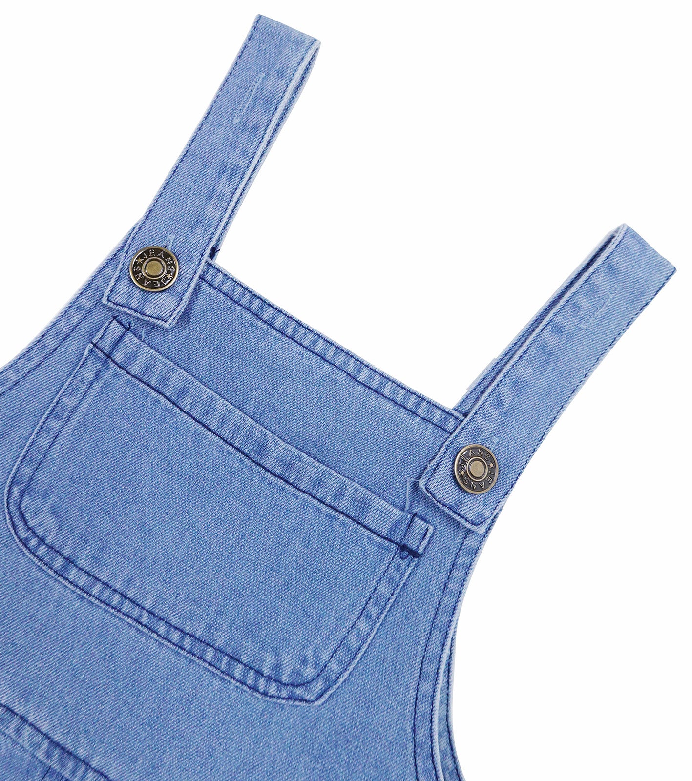 Baby Little Girl Denim Overalls,Simple Design Summer Jumpsuit Dress