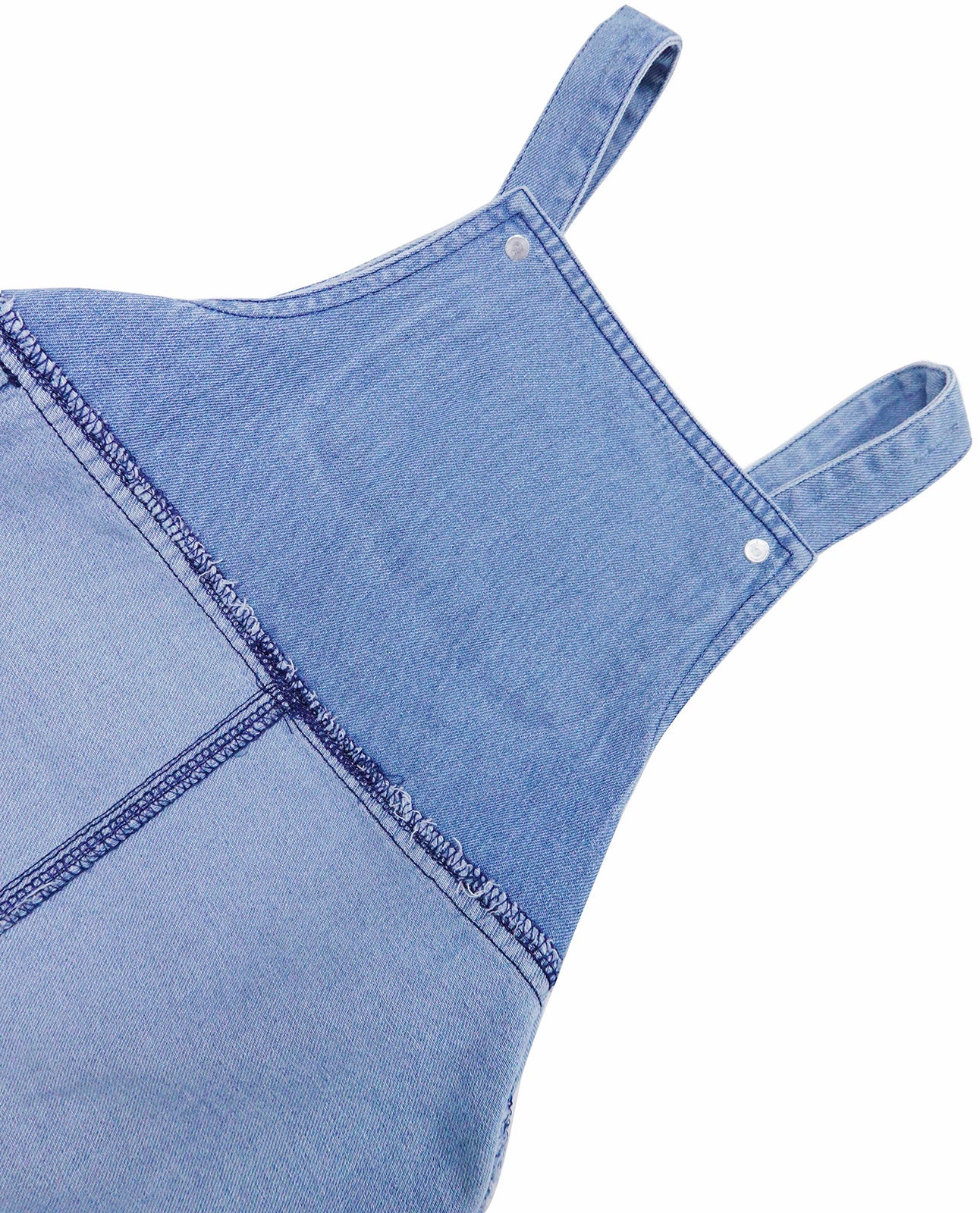 Baby Little Girl Denim Overalls,Simple Design Summer Jumpsuit Dress