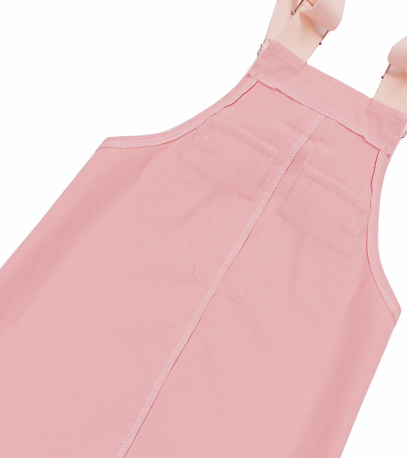 Girls Denim Overalls Dress,Cute Bear Simple Design Summer Colored Jumpsuit Dress