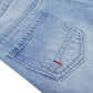 Kids Cute Jeans Shorts Ripped Folded Hem Adjustable Straps Summer Shortalls