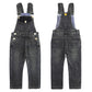 Baby Boys Slim Fit Jeans Toddler Flap Bib Pocket Fashion Denim Overalls