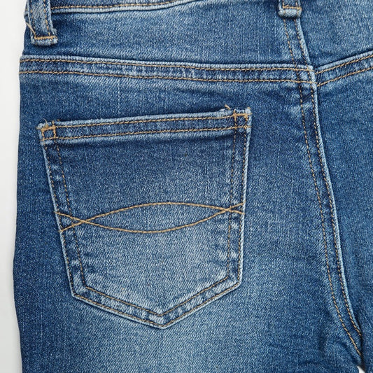 Girls Jeans Little Big Elastic Band Inside Stretchy Micro Flared Boot Cut Denim Pants