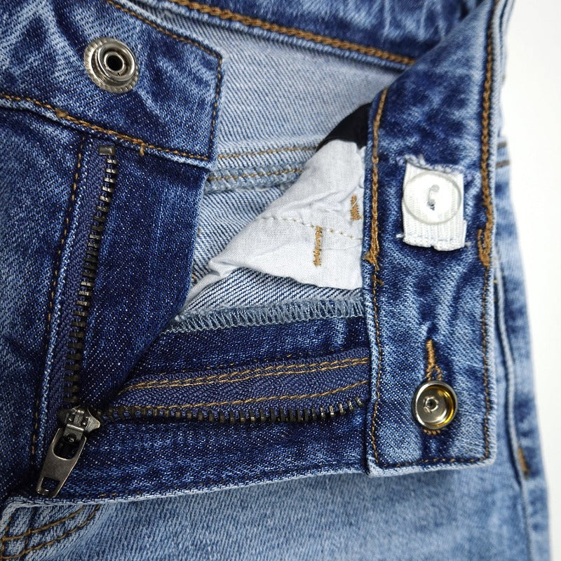 Girls Jeans Little Big Elastic Band Inside Stretchy Micro Flared Boot Cut Denim Pants