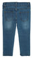 Little Girls Elastic Band Embroidered Heart Stretchy Soft Jeans Pants
