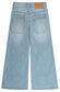 Girls Flare Little Big Distressed Holes Wide Leg Summer Jeans Pants