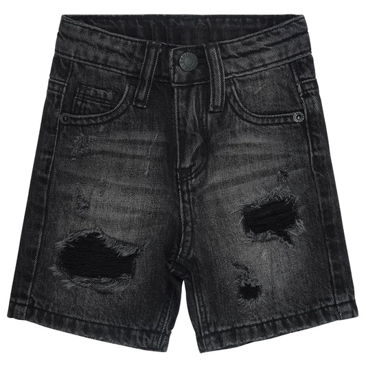 Boys Summer Ripped Soft Elastic Band Half Jean Shorts