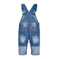 Infant Easy Diaper Changing Patched Jeans Overalls