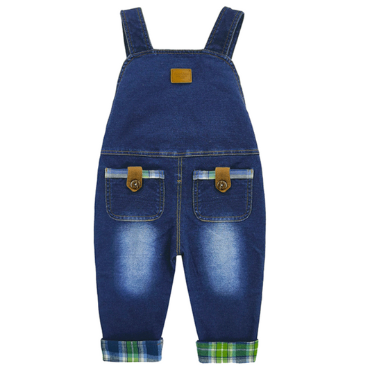 Baby Jeans Overalls Lucky Dog 3D Cartoon Soft Knitted