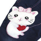 Cotton 3D Cartoon Soft Knitted Jeans Overalls