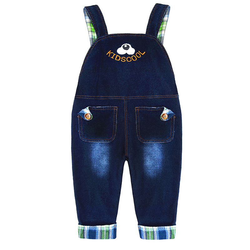Baby Cotton Cartoon Dog Soft Knitted Jeans Overalls