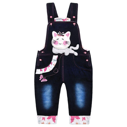 Baby Cotton 3D Cartoon Soft Knitted Jeans Overalls