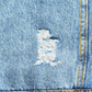 Washed Ripped Jean Vest Jacket Denim Vest Tops