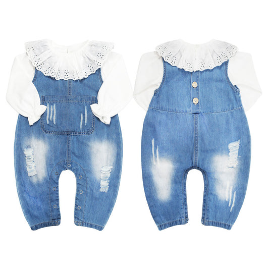 Cute Baby Pant Set Toddler Girls Overall Set