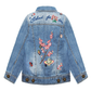 Girls Dazzling Embroidered Denim Outfits